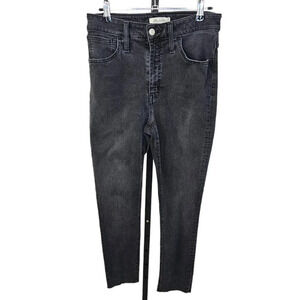 Madewell Womens Curvy Roadtripper Jeans Size 27  Raw Edge Hem